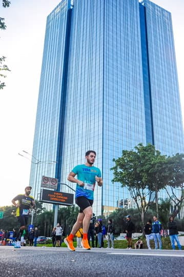 Marcos running a race in Sao Paulo